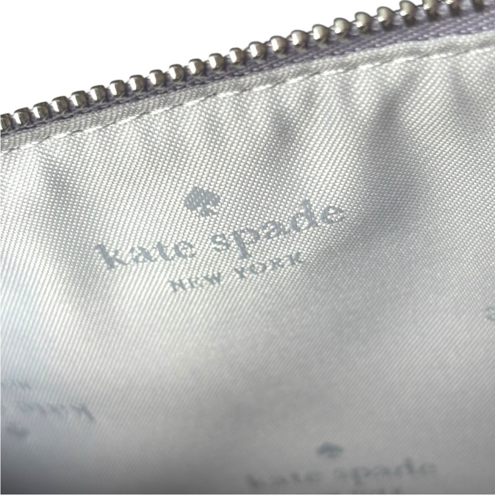 Kate Spade New York LUCY GLITTER MEDIUM L-ZIP WRISTLET | candied flower - Picture 7 of 8